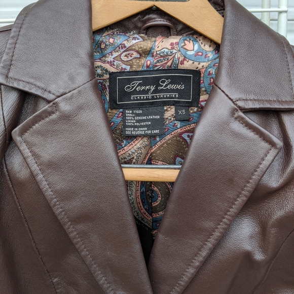 Terry Lewis Chocolate Brown Leather jacket - Picture 7 of 9